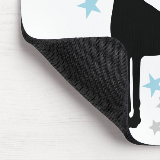 Great Dane und ein Star Heart Mousepad (Ecke)