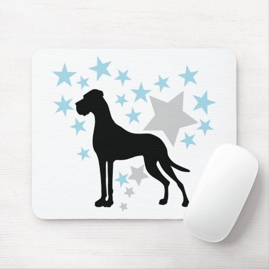 Great Dane und ein Star Heart Mousepad (Mit Mouse)