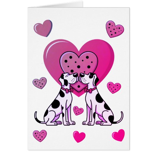 Great Dane Valentinstagkarte (Vorne)