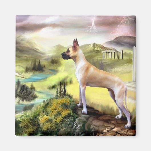 Great Dane Valley of Zeus Magnet (Vorne)