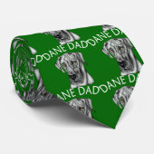 Great Dane Vater Black UC Krawatte (Gerollt)