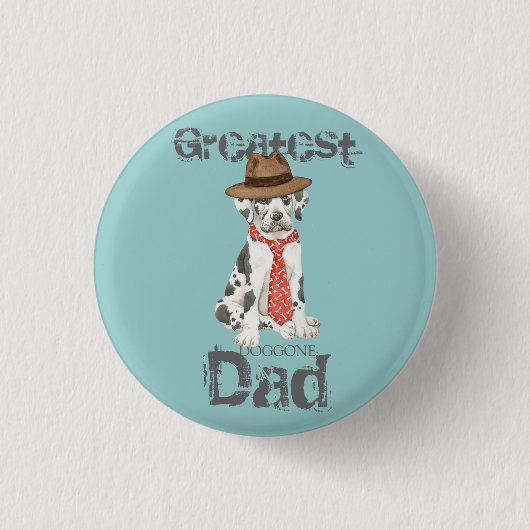 Great Dane Vater Button (Vorderseite)