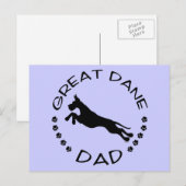 Great Dane Vater Jumper Postkarte (Vorne/Hinten)