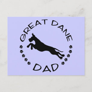 Great Dane Vater Jumper Postkarte