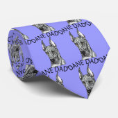 Great Dane Vater Merle Krawatte (Gerollt)