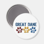 GREAT DANE Vater Paw Print 1 Magnet (Vorderseite/Rückseite)