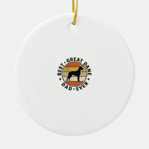 Great Dane Vater Vintage Sonnenuntergang Hunde Lie Keramik Ornament