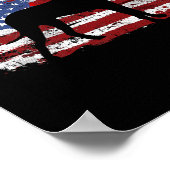 Great Dane Vintage American Flag  Poster (Ecke)