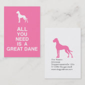 Great Dane Visitenkarte (Vorne/Hinten)