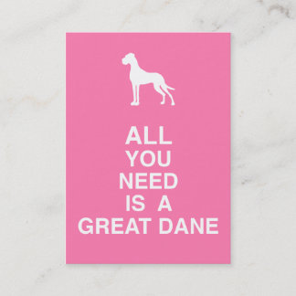 Great Dane Visitenkarte