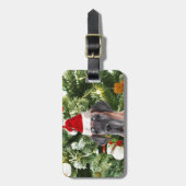 Great Dane w Christmas Tree Geschenkboxen Weihnach Gepäckanhänger (Vorderseite vertikal)
