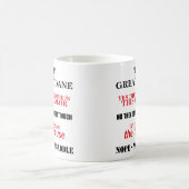 Great Dane Walking Antworten Kaffeetasse (Mittel)