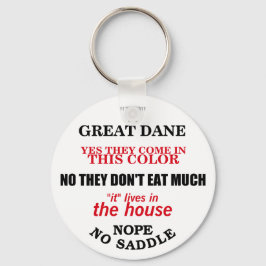 Great Dane Walking Antworten Schlüsselanhänger