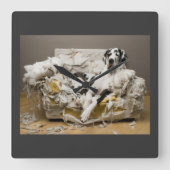 Great Dane Wall Clock Quadratische Wanduhr (Vorderseite)