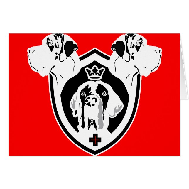 Great Dane Wappen (Vorderseite (Horizontal))