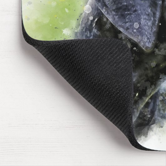 Great Dane Wasserfarbe Mousepad (Ecke)