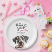 Great Dane Wedding Danke Pappteller (Party)