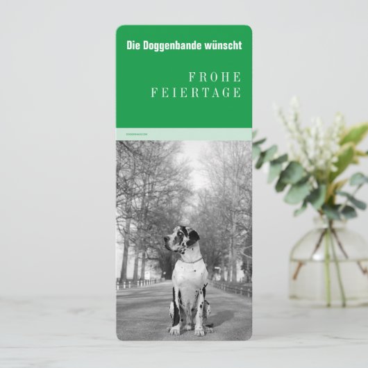 Great Dane Weihnachten (Stehend Vorderseite)