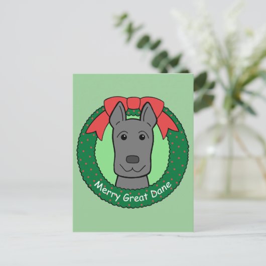Great Dane Weihnachten (Stehend Vorderseite)