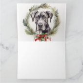 Great Dane Weihnachten Karte (Innenseite)