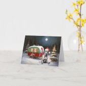 Great Dane Weihnachten Karte (Gelbe Blume)