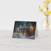 Great Dane Weihnachten Karte (Gelbe Blume)