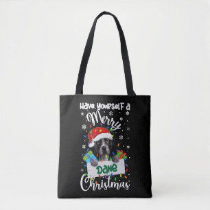 Great Dane Weihnachten Party Great Dane Xmas Gesch Tasche