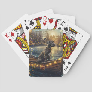 Great Dane Weihnachtliche Reise Spielkarten