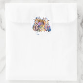 Great Dane Weihnachts-Weihnachtskrippen Runder Aufkleber (Tasche)