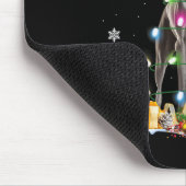 Great Dane Weihnachts-Weihnachtsmannmütze Fairy Li Mousepad (Ecke)