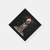 Great Dane Weihnachts-Weihnachtsmannmütze Fairy Li Serviette (Ecke)