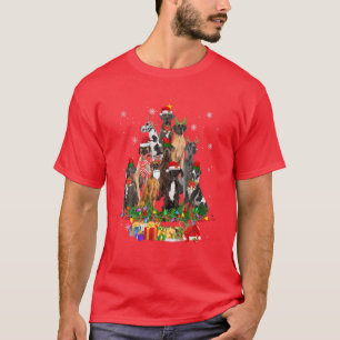 Great Dane Weihnachtsbaum Leuchten 2021 für Männ T-Shirt