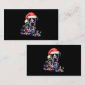 Great Dane Weihnachtsbaum Lichter Xmas Boys D Visitenkarte (Vorne/Hinten)