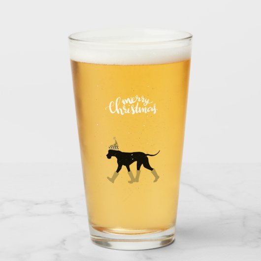 Great Dane Weihnachtsbier Glas (Vorne (Gefüllt))