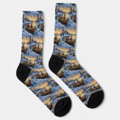 Great Dane Weihnachtsboot Urlaub Socken (Rechts)