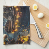 Great Dane Weihnachtsfest Reise Geschirrtuch (Viertel Falte)