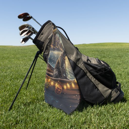 Great Dane Weihnachtsfest Reise Golfhandtuch (Gras)