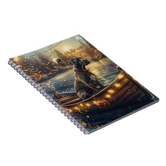 Great Dane Weihnachtsfest Reise Notizblock (Rechte Seite)