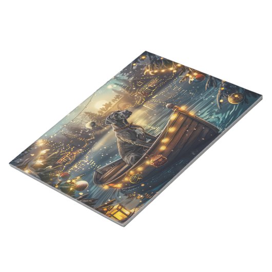 Great Dane Weihnachtsfest Reise Notizblock (angewinkelt)