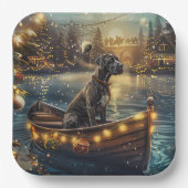 Great Dane Weihnachtsfest Reise Pappteller (Vorderseite)