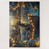 Great Dane Weihnachtsfest Reise Puzzle (Vertikal)