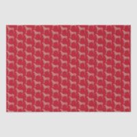 Great Dane Weihnachtshund Niedliche Silhouette Rot