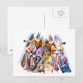 Great Dane Weihnachtskrippe Feiertagspostkarte (Vorne/Hinten)