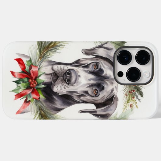 Great Dane Weihnachtsmann Festliche Jungfrau Case-Mate iPhone Hülle (Rückseite (Horizontal))