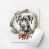 Great Dane Weihnachtsmann Festliche Jungfrau Mousepad (Mit Mouse)