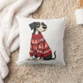 Great Dane Weihnachtspulli Kissen (Decke)