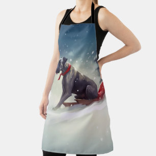 Great Dane Weihnachtsschnee Winter Schürze