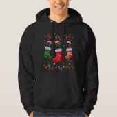 Great Dane Weihnachtssocken Funny Pajama Xmas Dog Hoodie (Vorderseite)