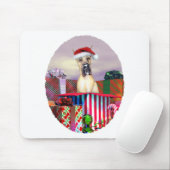 Great Dane Weihnachtsüberraschung Fawn Mousepad (Mit Mouse)
