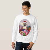 Great Dane Weihnachtsüberraschung Fawn UC Sweatshirt (Vorne ganz)